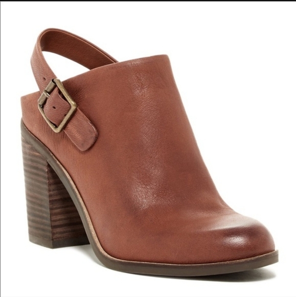 Lucky Brand Machiko Brown Slingback Mule Booties - Picture 1 of 14